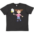 thumbnail image 3 of Inktastic Tennis Girl Youth T-Shirt, 3 of 5