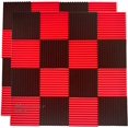 thumbnail image 2 of 2 uds rojo/negro absorbe eco espuma acústica Panel cuña estudio insonorización azulejos de pared, 2 of 5