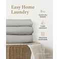 thumbnail image 5 of Good Sleep Bedding Twin XL Size Fitted Sheet Only Light Gray Egyptian Cotton 800 TC, 5 of 8