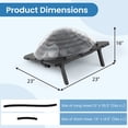thumbnail image 3 of Gymax 2PCS Colar Dome Heater w/ Transparent Cover Black Heating Coil Foldable Legs, 3 of 10