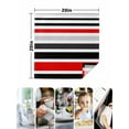 thumbnail image 5 of Hokiten Kitchen Dinner Napkins Set of 4 Red Black Stripe Cloth Napkins Reusable Washable Table Napkins for Weddings Cocktail Parties Holiday Table Decor 20x20 Inch, 5 of 8
