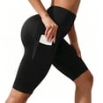 thumbnail image 2 of Yoga Shorts for Women 3D Anti Cellulite Leggings Slim Move Cellulite Leggings Push-Up Sculpting Yoga Fitness Pants Workout Shorts with Pockets Black XL, 2 of 7