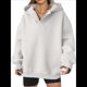 thumbnail image 2 of Sudadera con Capucha de Gran Tamaño para Mujer, Cuello en V, Forro , Larga, Estilo Y2K, Ropa de Otoño A S, 2 of 6