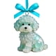 thumbnail image 2 of Adorno de perro de vidrio marino Decoración hecha a mano para hogar, coche o regalo – Pomerania, Husky, razas Alaskan – estilo cabaña costera, materiales reciclados, 2 of 5