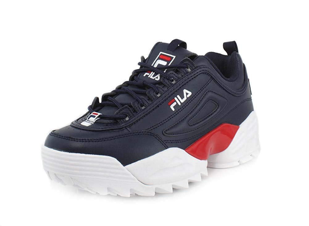 Beven accu Rijk Fila Mens Disruptor Ii Lab Sneaker - Navy/Red/White,NVY/RED/WHT,12 -  Walmart.com