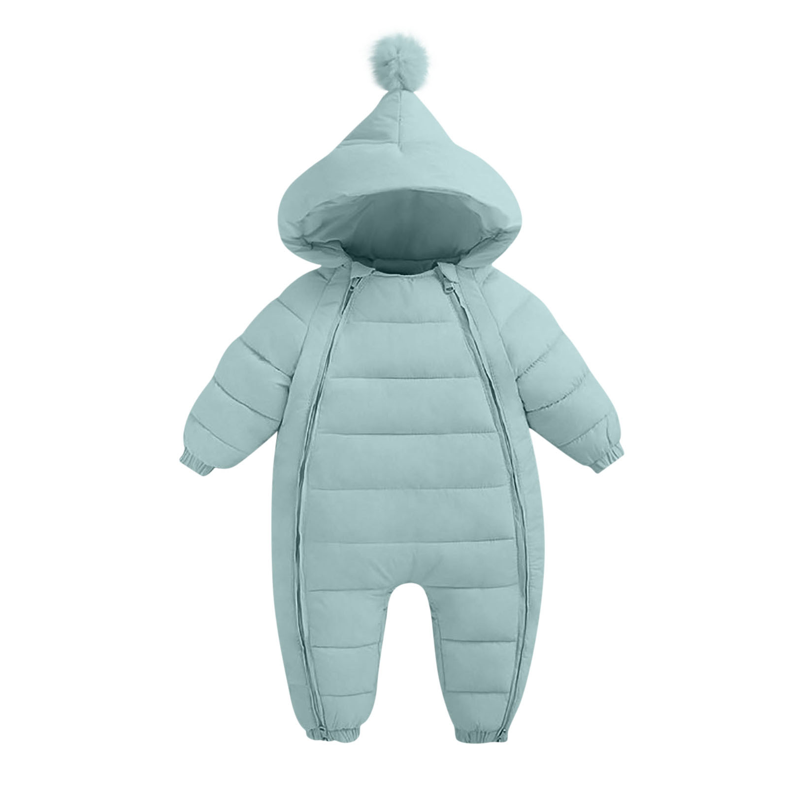 FAIWAD Baby Boys Girls Winter Snowsuit Romper Warm Zip Hooded Down Jumpsuit Windproof Puffer Romper