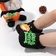 thumbnail image 2 of Dakaela Baby Booties Newborn Cozy Fleece Halloween House Slippers Winter Warm Infant Crib Sock Shoes First Walkers Black Size 3.5, 2 of 7