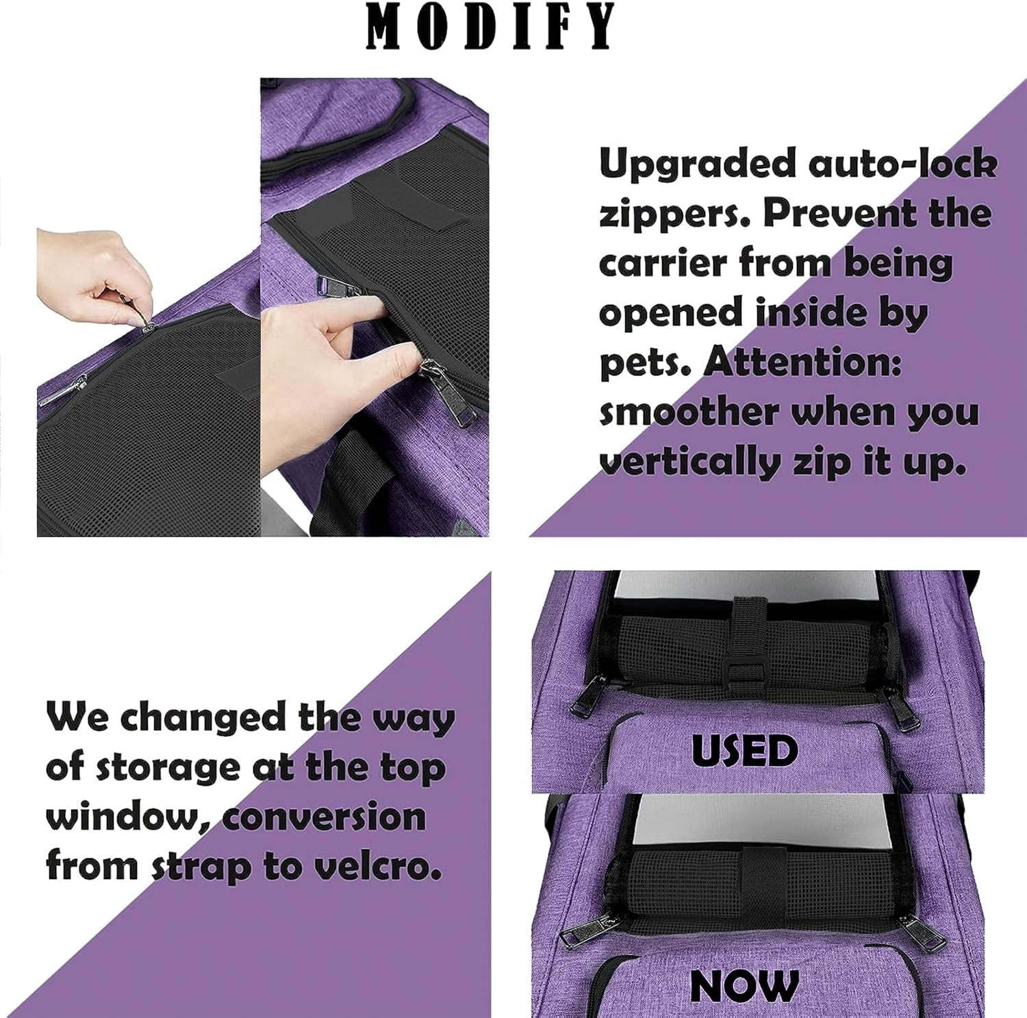 Pet Carrier for Large and Medium Cats, Soft-Sided Pet Carrier for Big Medium Cats and Puppy Dog Carriers Cat Carriers, Pet Privacy Protection Travel Carrier