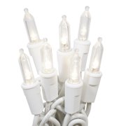 Mainstays 100-Count Warm White LED Outdoor String Lights, White Wire