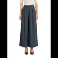 thumbnail image 3 of Pantalones Palazzo Largos de Pierna e Informales de Cintura Alta para Mujer, Talla Regular Verde Oliva S, 3 of 8