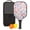 Black-7, variant on Pickleball Paddles Set Of 1, Fiberglass Surface, Floral, Flowers Print, 1 Paddle, 2 Balls & Bag