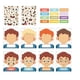 thumbnail image 2 of Niños Aprendizaje socioemocional DIY Manualidades Triste Feliz Enojado Expresar Emociones Caras Pegatinas Juegos Caras Juegos para Picnic Viajes, 2 of 9