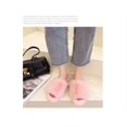 thumbnail image 2 of Pantuflas de spa planas cómodas con espuma viscoelástica de piel sintética de felpa para mujer Comf, 2 of 5