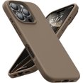 thumbnail image 1 of KOMI Designed for iPhone 16 Pro Max Shockproof Liquid Silicone Protective Cell Phone Case, Light Brown, New, 1 Count, 1 of 5