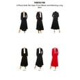 thumbnail image 7 of Women's 2-Piece Solid Set Open Front Blazer and Matching Long Skirt, 7 of 7