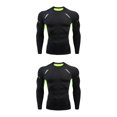 thumbnail image 2 of Qarigey Hombres Ropa interior térmica Medias elásticas Invierno Correr Cálido Manga larga Tops Ropa deportiva Fitness Culturismo 1609 verde 1609 verde,XL 2piezas, 2 of 6