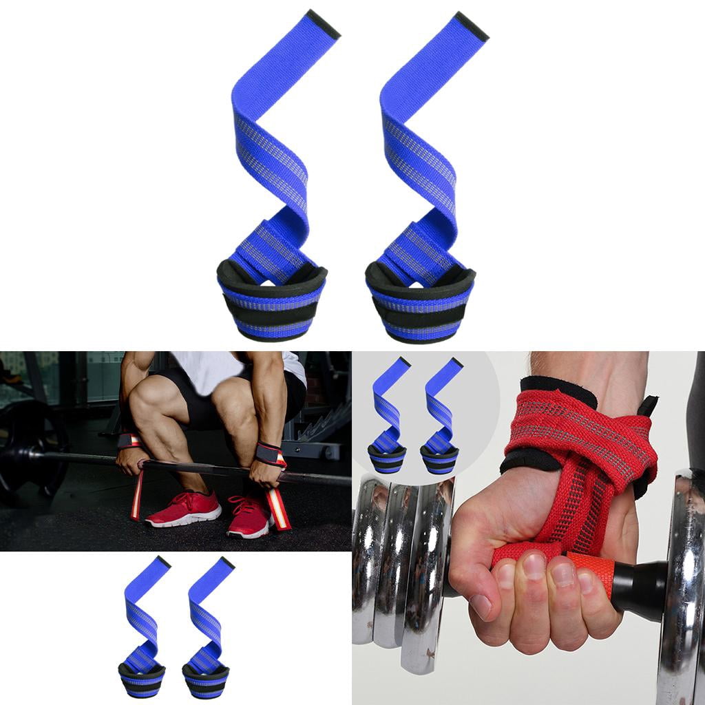 GARENDE 4x2 Pieces Lifting Straps Advanced 23inch for Strength Training blue