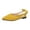 Yellow, variant on Slingback Bow Flats for Women, Suede Dressy Shoes, Women's Bow Pointed Toe Flat Shoes Suede Slingback Low Heels Slip On Flats Fashion Comfortable Casual Dress Shoe, Yellow 7