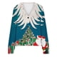 thumbnail image 5 of Cárdigan informal con estampado navideño para mujer, chaqueta con botones, blusa de poliéster, 5 of 5