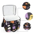 thumbnail image 6 of FORMRS Insulated Cooler Bag 24 Cans Capacity Soft Leakproof Lunch Box with Side Pockets, Yellow Halloween Ghosts, 6 of 7