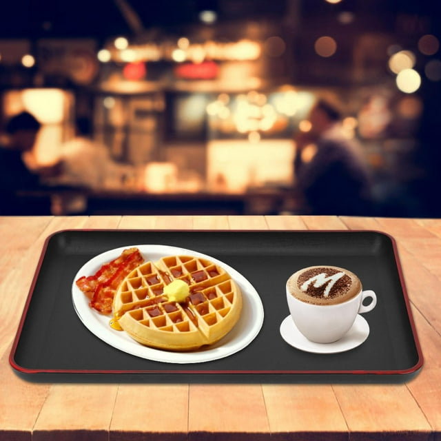 Food Tray,30*20cm Japanese Style Rectangular Serving Tray Plastic Tray Extended Durability