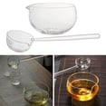 thumbnail image 3 of Glass Matcha Bowl Spoon with Pouring Spout Japanese Style Gift for Office, 3 of 9