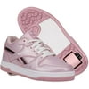 Heelys Youth Kids BB4500 Low Wheels Skate Sneaker Shoes White/Pink Sparkle, 13 Little Kid, 13