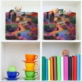 thumbnail image 6 of Storage Bins with Handle Fabric Organizer Basket Foldable Box 1 Pack Woman Walking in Garden 14.2x10.2x8.3, 6 of 8