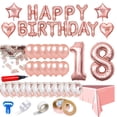thumbnail image 4 of Mistaha 40PCS Balloon Party Decoration Set Including Table Cloth Colorful Balloons Balloon Pump Ribbons Glue, 4 of 7