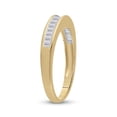 thumbnail image 4 of 10kt Yellow Gold Womens Baguette Diamond Wedding Band Ring 1/4 Cttw, 4 of 4