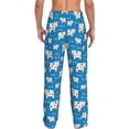 thumbnail image 2 of Bixox Men's Cows Milk Patterned Pajama Pants with Pockets Lounge Clothes for Home, 2 of 5
