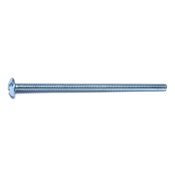 #10-24 x 4" Zinc Plated Steel Coarse Thread Combo Truss Head Machine Screws MSTS-203