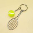 thumbnail image 3 of Mini lindo llavero de fútbol llavero de bolos llavero de tenis llavero de béisbol para hombres mujeres niños niñas regalos, 3 of 5