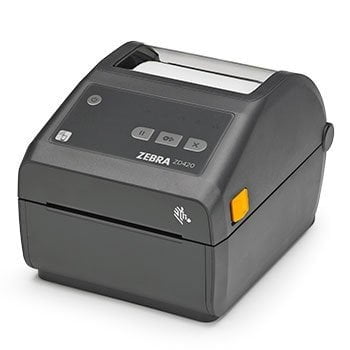 Restored Zebra ZD42042-D01E00EZ Thermal Transfer Desktop Printer – 4.09" Print Width, 203 dpi, USB, USB Host, Bluetooth LE, Modular Connectivity Slot (Refurbished)