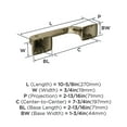 thumbnail image 6 of Amerock Highland Ridge Golden Champagne Pivoting Double Post Toilet Paper Holder, 6 of 8
