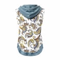 thumbnail image 5 of GERsome Hooded Tank Tops Women's Sleeveless Shirts Trendy Print Color Block Summer Casual Blouses Size L, 5 of 7
