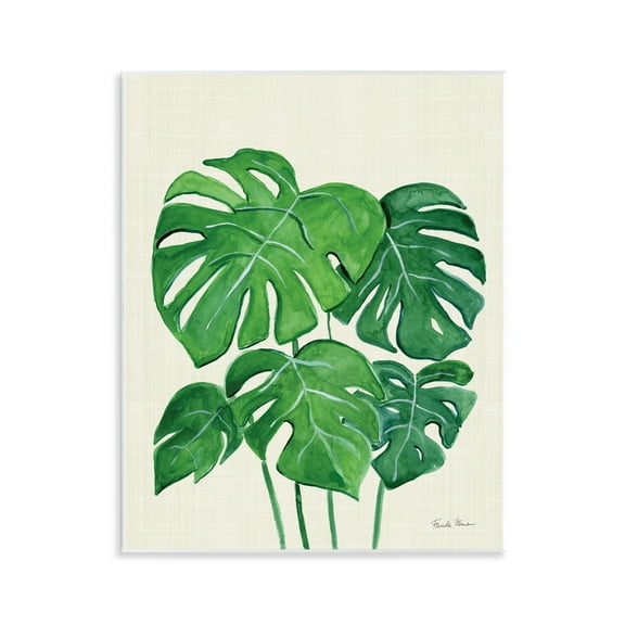 Stupell Industries Green Monstera Bundle Botanical & Floral Painting Unframed Art Print Wall Art, 11 x 14