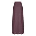 thumbnail image 6 of EDFBUYKRS Female Skirts Womens Fall Skirts Midi Length Brown Women's Casual Versatile Solid Color Drawstring Skirt, 6 of 6