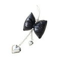 thumbnail image 2 of Arghm Leather Bow Ornament Silver Black,Christmas Tree Decoration,Hanging Pendant for Gift Packaging (5.91x1.97in), 2 of 6