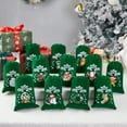 thumbnail image 4 of Xsylife 12PCS Christmas Candy Bag Cute Drawstring Present Bags Holiday Apple Treat Bags for Party Decoration Supplies, 4 of 7