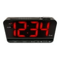 thumbnail image 7 of Equity 30402 Extra-Large 3 in. Red LED Electric Alarm Clock with High/Low settings, 7 of 7