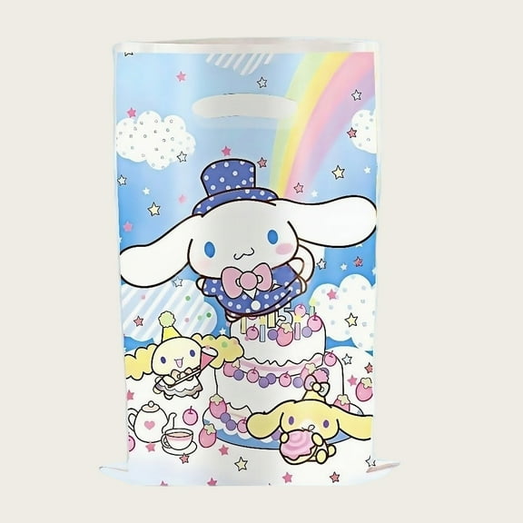 40Pcs Cinnamoroll Anime Cartoon Party Favor Gift Bags with Handle - Kids Birthday Goodie Bags for Candy, Themed Party Decorations Supplies