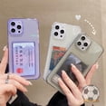 thumbnail image 2 of Titular De La Tarjeta Caso Xiaomi Redmi 10 9 9A 9C NFC Mi 11 lite POCO M3 X3 X3 Pro Note 11 10s Bolsa De A Prueba De Golpes Transparente Suave TPU Cubierta Trasera, 2 of 4