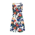 thumbnail image 4 of Ovzne Robes pour Femmes 2025 Robe Femmes Femmes Décontractée Ample Été Robe Imprimée Sans Manches Col en V Ensemble Haut/chemise Grande Taille Robe Maxi Imprimée Liquidation, 4 of 7