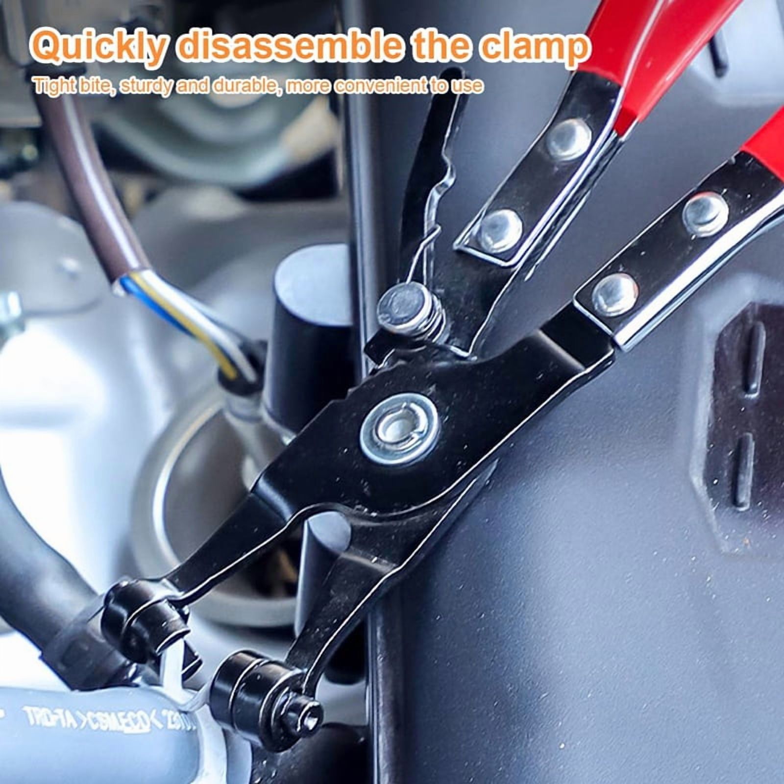 Pack of 2 Hose Clamp Pliers,Hose Clamp Pliers with Straight Neck, Hose Clamp Pliers for Mounting and Disassembling Hoses