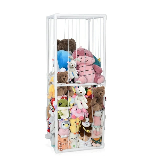 iMounTEK Large Stuffed Animal Storage 63x23x15in PVC Plush Stuffed Animal Zoo Holder for Kids Room