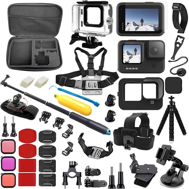 Partes Cámaras Deportivas Cgtredaw Equipo Multifuncional para Go Pro 11 10 9 55 en 1