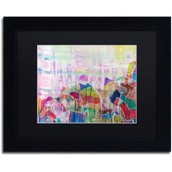 Trademark Fine Art "Chakragill" Canvas Art by Lauren Moss Black Matte, Black Frame