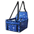 thumbnail image 2 of Bolsa de hamaca plegable portátil para perro, cinturón de seguridad para Impresión de azul Yuyangstore Asiento elevador para el automóvil, 2 of 8