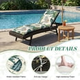 thumbnail image 5 of Outdoor Chaise Lounge Chair Cushion 75.98" x 22.83" Waterproof, High-Density Foam, Adjustable Straps, Patio Pool Deck Furniture Cushion (Hawaii), 5 of 16
